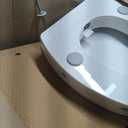 Angol Shiold Elongated 3 inch Raised Toilet Seat with Handles for Seniors