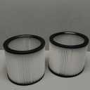 2 Pack Replacement Cartridge Filter Fit for shopvac 90304, 90350, 90333,903-04-00, 9030400,5 Gallon Up Wet/Dry Vacuum Cleaners
