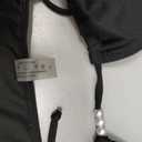 Yusongirl Womens Two Piece Bikini Set Sexy Tie Side Halter Triangle Tops String Bathing Suit Solid Color Bikini Swimsuit (Large, Black)