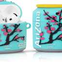 Compatible with Apple Airpods 4 Protective Funny Cute 3D Cartoon Case Cover with Keychain (Arizona)