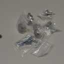 Amerdeco 8 Pack Brushed Satin Nickel Cabinet Knobs 1.2 Inch(30mm) Single Hole Cabinet Handles Round Dresser Knobs Drawer Knob for Bathroom Cabinets