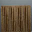 Nordic Style Premium Teak Shower and Bath Mat for Indoor and Outdoor Use - Non-Slip Wooden Platform for Spa, Sauna, Pool, Hot Tub - Flooring Decor and Protector (24" x 24", Natural Finish)