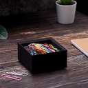 Bostitch Office Konnect Desk Organizer Accessory Tray & Storage Cup Bundle, Stacks for Desktop Storage,Makeup Organization, Black