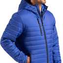 Clique Valhalla Eco Full Zip Mens Puffer Jacket, Royal Blue, S