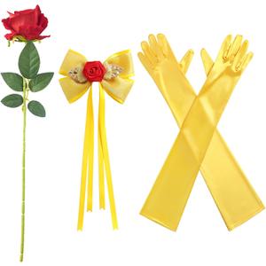 JiaDuo Princess Costume Accessories for Women Headband Choker Earrings Gloves Party Dress up (Princesss 3pc Set)