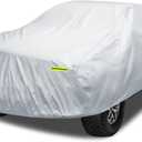 Truck Cover Waterproof All Weather, 6 Layers Pickup Cover Fit for Ford F150, Chevrolet Silverado, Gmc Sierra, Ram 1500, Tundra (T3 Fit Truck Length Up to 240 inch), Silver