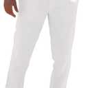 Runcati Mens Casual Pants Elastic Waist Linen Dress Lightweight Straight-Legs Loose Fit Summer Beach Yoga Trousers 36