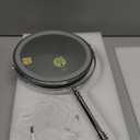 Lighted Makeup Mirror, 3000 mAh Rechargeable Double Sided Magnifying Vanity Mirror with 3 Colors, 1x/10x, 360 Rotation , Brightness Adjustable Magnification Cosmetic Light up Mirror, Women Gift (Chrome)