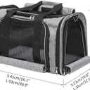Pet Carrier Bag for Small Medium Cats Dogs Puppies up to 26 Lbs,Steel Frame Dog Carrier, privacy-Oriented cat Carrier, Collapsible pet Carrier for Easy Storage (Black, Large:20.9"X12.6"X12.6")