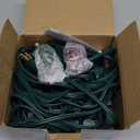 SUNSGNE 25 Feet Multicolor Christmas Lights, C7 LED Outdoor Vintage Christmas Lights with 27 LED Clear Colored Bulbs(2 Spare) for Patio Porch Roofline Decorations- Green Wire