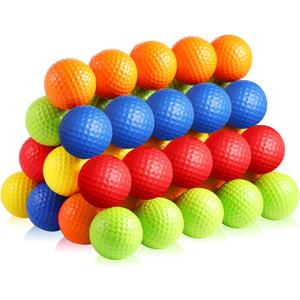 Yunsailing 50 Pack Foam Golf Practice Balls Realistic Feel Flight Training Golf Balls Bulk for Indoor or Outdoor Backyard