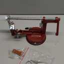 Apple Peeler, Stainless Steel Apple Corer Slicer Peeler, Durable Heavy Duty Die Cast Magnesium Alloy Apple Peeler Slicer Corer(Deep red)