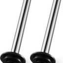 Tandefio 2 Pcs Universal Sink Overflow Pipe Stainless Steel Sink Stopper Strainer Pipe Overflow Plug Bathroom Pipes Fittings for Commercial 1", 1-1/4", 1-1/2" Drain