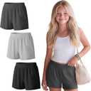 3 Pack Girls Athletic Shorts