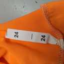 BDDC Table Covers for 6 Foot Tables, Orange Washable and Wrinkle Resistant Stretch Tablecloths Rectangle 6ft for Events, Wedding, Banquets, Parties