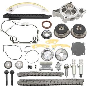 9-4201S Timing Chain Kit Compatible with Malibu Equinox G5 | Comes with Water Pump, Precision Machined Timing Chain, 12679100,12628347, For 2.2L/2.4L Engine