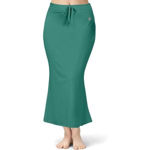 TRENDMALLS Spandex Saree Shapewear Petticoat for Women, Cotton Blended, Skirts for Women, Shape wear Dress (Green, S)