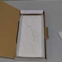 2 Pcs Water Absorbing Stone Drying Trays for Bathroom Sink Kitchen Counter Soap Dish Dispenser Sponge Holder White Ceramic Bathroom Vanity Quick Dry Stone Mat for Kitchen Sink Marble Diatomite Tray