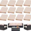 Outdoor Cushion Covers Set,12PCS Patio Furniture Couch Seat Slipcovers, Replacement for Sofa Sectional Chair(CoverOnly)
