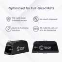 OWLTRA OW-1 Indoor Electric Rat Trap, Instant Kill Rodent Zapper with Pet Safe Trigger, Black, Large