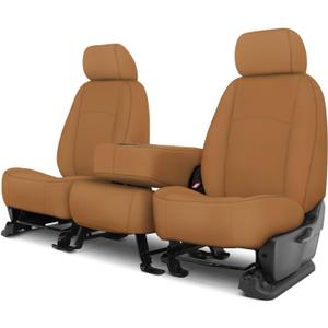 Covercraft Carhartt SeatSaver Custom Seat Covers | SSC3479CABN | 1st Row 40/20/40 Bench Seat | for Select Chevrolet Silverado/GMC Sierra Models | Brown