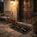 30x17 In Funny Merry Christmas Doormats for Front Door Mat Doorbell Broken Yell DingDong Really Loud Outdoor Entrance Non Slip Mats Indoor Decor Bathroom Mat Entrance Rug Kitchen Rugs and Mats