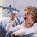 Schleich Dinosaurs - 11" Megalodon Shark Figurine - Durable Prehistoric Dinosaur Toys - Realistic Shark Toys for Boys and Girls - Fun Bathtub Animal Figures for Toddlers and Kids Ages 5+ | 15055