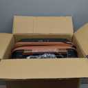 LUGGEX Carry On Luggage Sets 3 Piece, PC Expandable Hardshell Luggage with Spinner Wheels, Brown Black