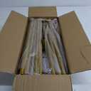 8.2 FT Wedding Arch Rectangle Stand Square Backdrop Stand, Extra Clamps to Table Rod Stand, Adjustable Photo Booth Background Kit, Balloon Arch Stand for Birthday Party Baby Shower Decor,Gold