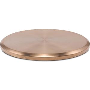 TIKI Patio & Celebration Tabletop Fire Pit Cover 25.6" Durable Stainless Steel Lid Weather-Resistant Outdoor Fire Pit Protection Converts Fire Pit into Table Patio & Backyard Accessory, Gold