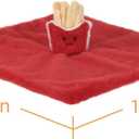 Apricot Lamb French Fries Soft Loveys for Babies, Security Blanket for Baby Boy and Girl, 14x14 Inches for Infant and Toddlers