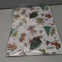 2 x Febbleshow Funny Christmas Wrapping Paper for Boys Girls Kids - Xmas Gift Wrap with Green Monster, Trees, Snowflakes & Presents - 4 Jumbo Sheets, 28" x 40" Each (32 sq. ft ttl), Easy to Store