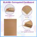 RLAVBL 5 Pack 36x48 Large Corrugated Cardboard Sheets, Flat Cardboard Inserts for Shipping, Mailing, Packing, DIY Crafts