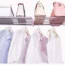 Hershii Tension Shelf Expandable Rod Closet System Heavy Duty Clothes Hanger Adjustable DIY Storage Organizer Freestanding Partitions Shoe Rack (23.62 - 31.49 inches, Ivory)