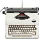 Classic Manual Typewriter, Antique Typewriting Machine, Vintage Typewriter Decor for Home or Office, Easy Setup, Fits Standard 8" x 11" Paper Sheets (Cream)