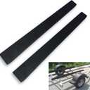 2PCS 2" X 4" X 4' Boat Trailer Bunk Boards, Carpeted Boat Trailer Bunks with Soft Carpet & Marine Grade Lumbed, Boat Trailer Guides Protect Boat During Towing, Black