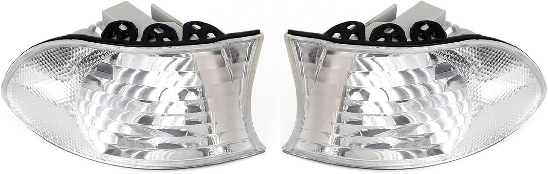 Artudatech Car Corner Lights, Corner Lights Parking Lamps Pair Fits for BMW 7 Series E38 Sedan 1999-2001 63138379107, 63138379108