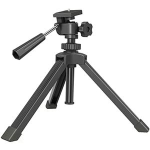 Compact Tabletop Tripod for Spotting Scope Monocular Camera Projector, Adjustable Tripod Stand with 1/4-20 Threads