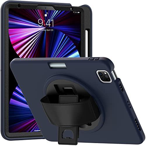 ORIbox Morandi Case for iPad Air (5th/4th) & iPad Pro 11-in. (4th/3rd/2nd/1st), Full Body Shockproof, 3 in 1 Drop Protection with 360 Kickstand/Hand Strap