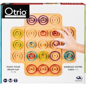 Spin Master Games, Otrio Wood Strategy, Fun Family Board, STEM, Interactive Puzzle, Family Night for Ages 8+