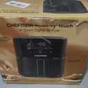 Chefman Air Fryer 4 QT Compact Airfryer for Quick & Easy Meals in Minutes, Features Hi-Fry Technology for Extra Crisp, Touchscreen Controls with 4 Presets, Nonstick & Dishwasher Safe Basket - Black, 4 Quart Without Easy View Window