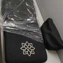 Mindful Modern Folding Pro Meditation Chair - Adjustable Meditation Seat with Back Support and Half Moon Buckwheat Meditation Cushion - Comfortable Mindfulness Living Room Floor Chair (Charcoal Black)