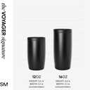 Simple Modern Travel Coffee Mug Tumbler with 360 Lid | Ceramic-Lined Insulated Stainless Steel Cold Brew Iced Coffee Cup | Gifts for Women Men Her Him | Voyager Signature | 16oz | Midnight Black