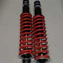 70928-G01 Front/Rear Shock Absorber Kit with Heavy Duty Coil Springs Compatible with 1994-up EZGO Medalist/TXT Gas & Electric Golf Carts Replaces# 76418-G01,70324-G01,76419-G01RED