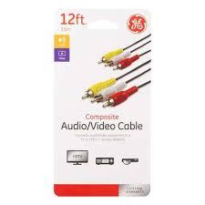 GE Audio/Video Cable, 12 ft.