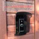 Doorbell Rain Covers for Outside,Grey Plastic Protector Cover,Access Control Keypad Shield,Sun Shade,Compatible with Most Door Access Attendance Machine and Video Doorbell