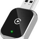 Junboer Mini Wireless Carplay Adapter for iPhone - Carplay Wireless Adapter Car Play Dongle Bluetooth, Compatible with iPhone iOS 10+, [2025 Upgraded] Silver