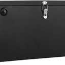 Stainless Steel Dual Battery Box, 12V Car/RV/Marine Battery Box, Black Batteries Relocation Kit for Trailer, Boat, Trolling Motor