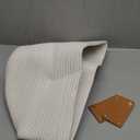 Large Cotton Woven Blanket Basket with PU Leather Handle, Kids Clothes Toys Gifts Organizer, Living Room Basket Bathroom Shower Storage Laundry Basket, White