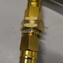 Short Metal Garden Hose 5 ft  304 Stainless Steel Water Hose Leader, Flexible Hose Extension, Small Lightweight Hose Extender,No Kink Outdoor Hose (5 ft) (Silver)